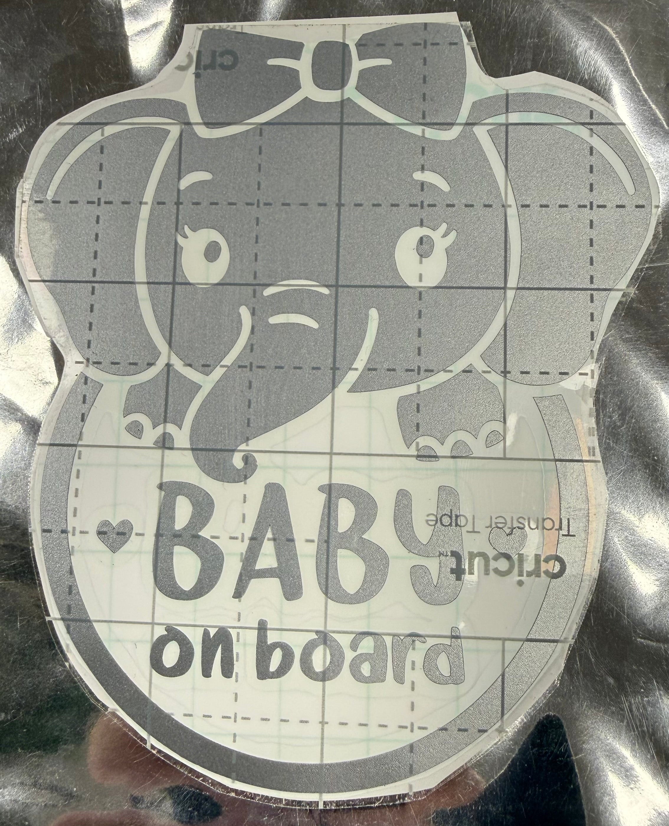 Elephant w/ Bow Baby on Board