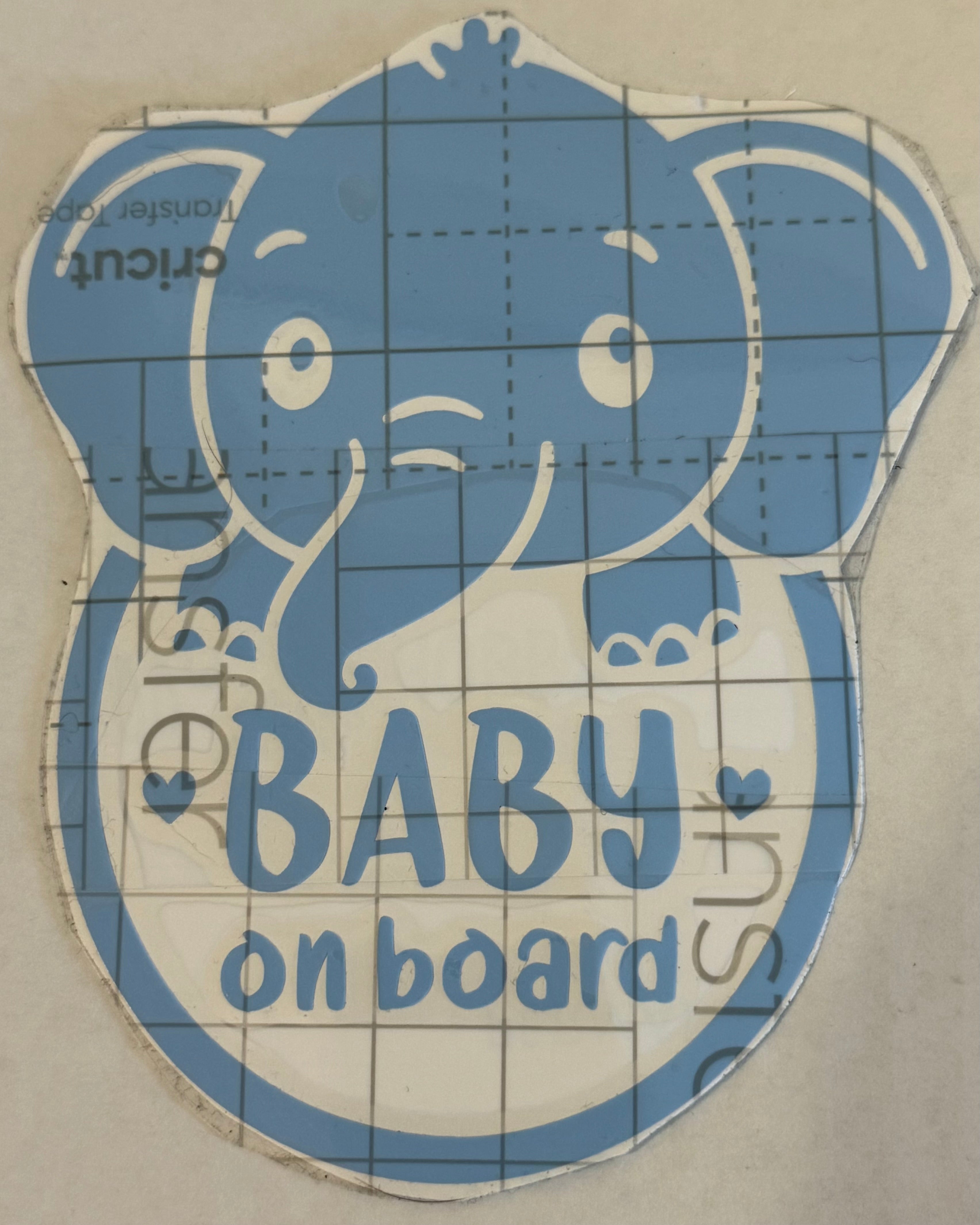 Elephant w/ Mow Hawk Baby on Board