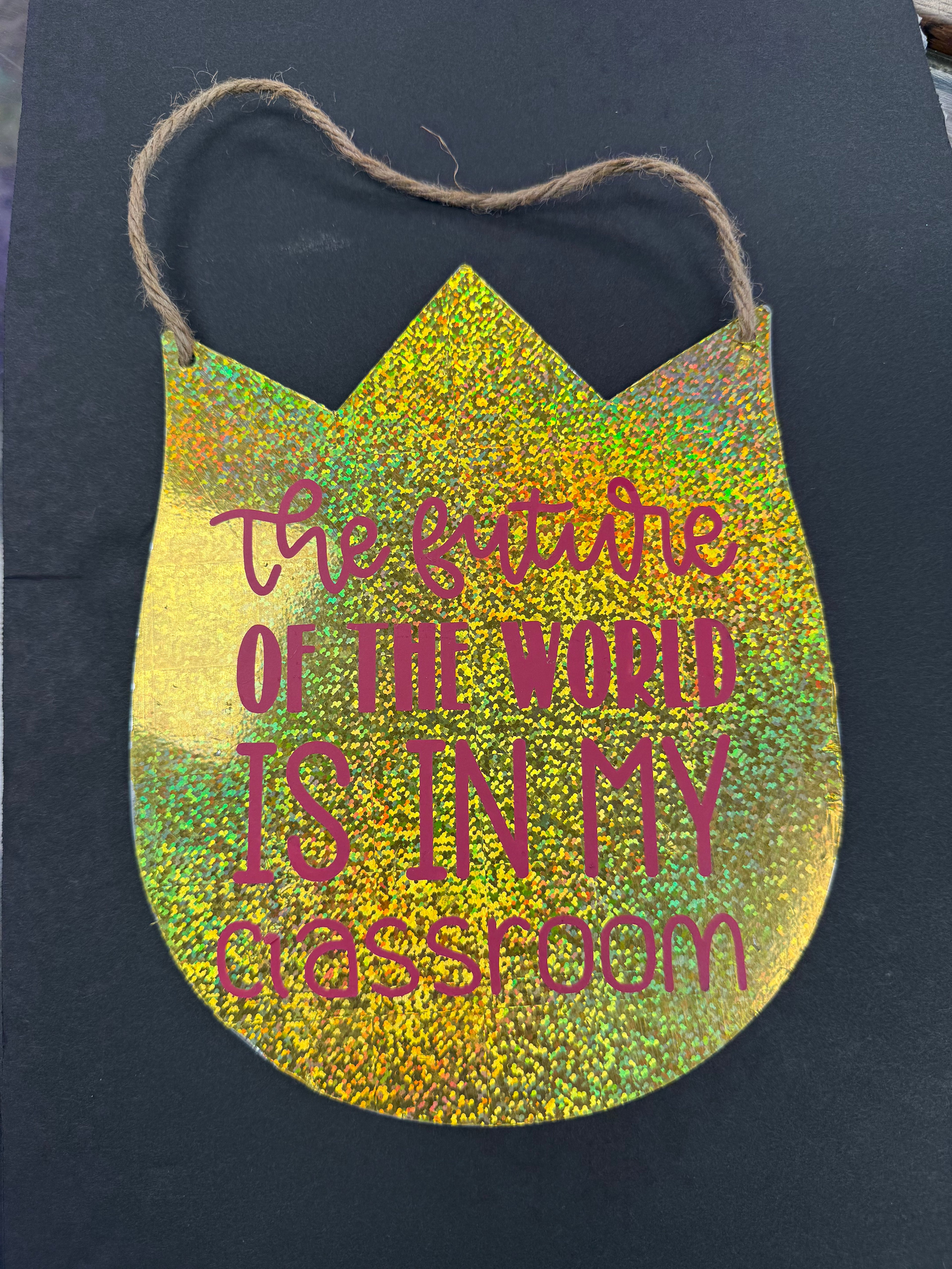 Classroom Tulip Metal Sign