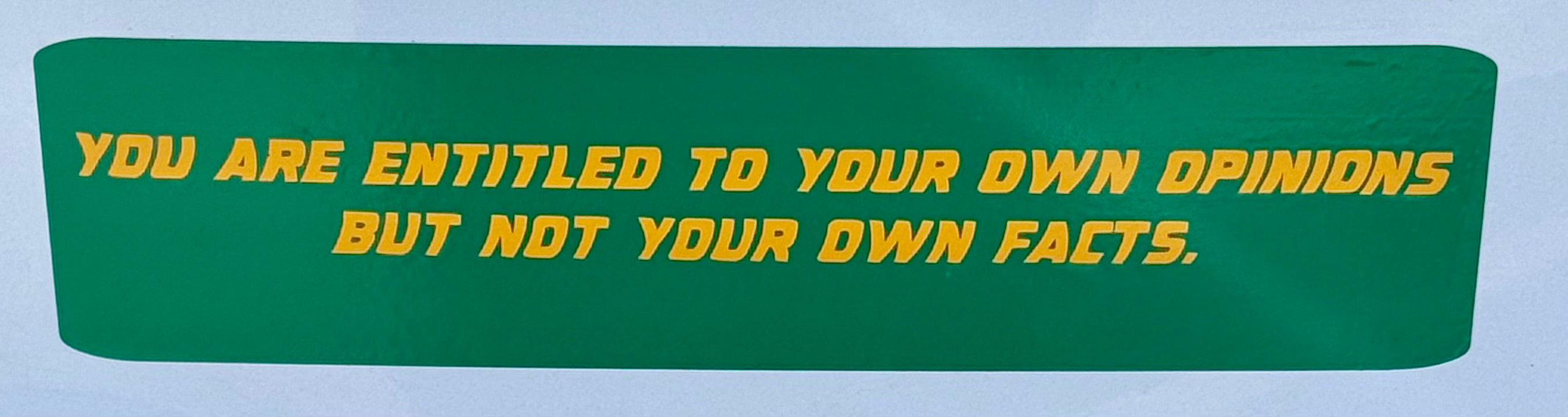 Facts Bumper Sticker